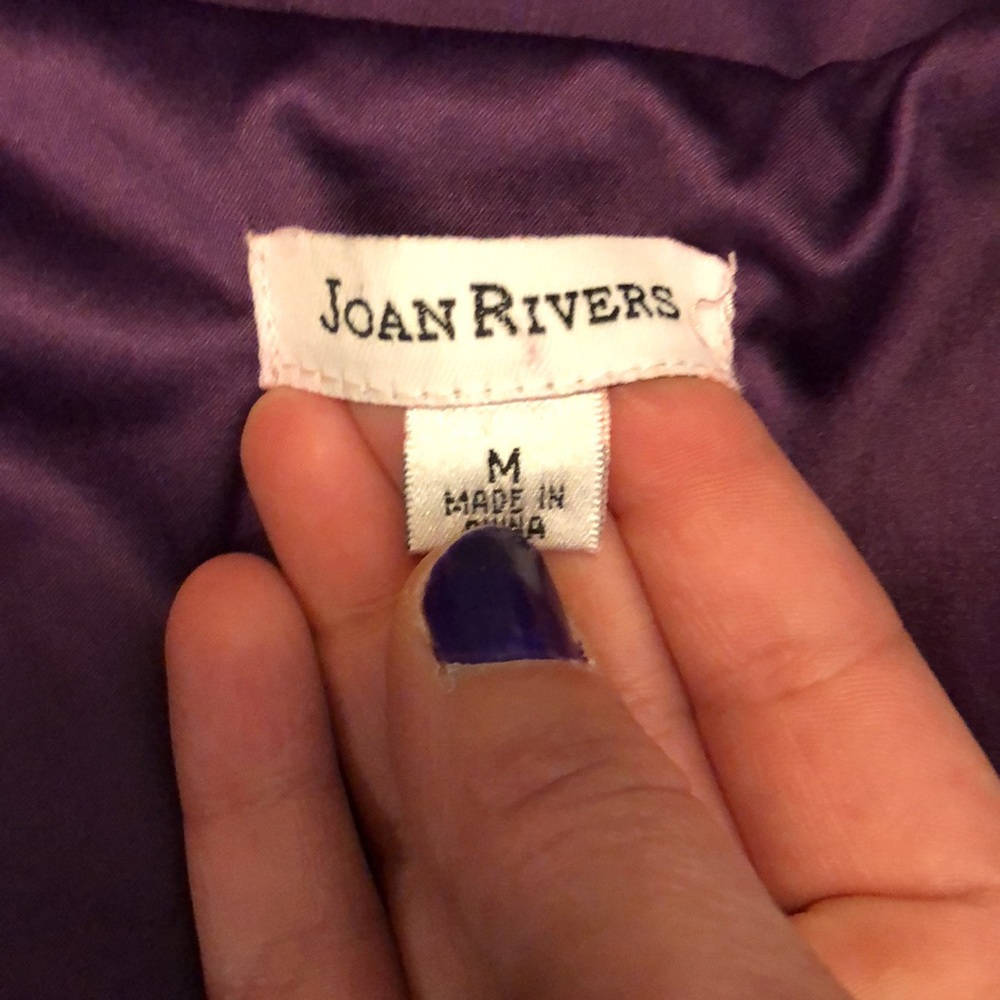 Joan Rivers purple trench coat - Picture 7 of 11